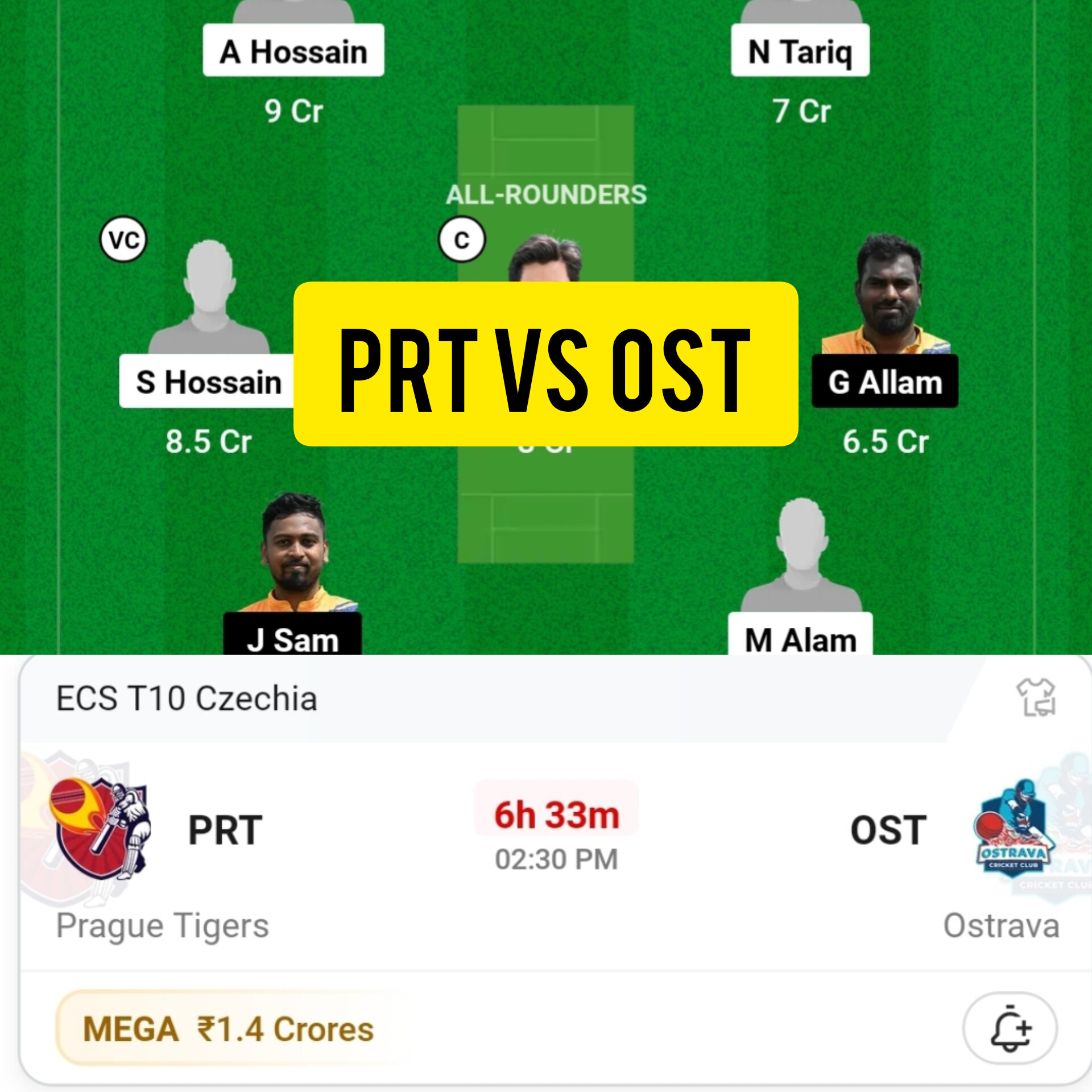 PRT vs OST Dream11 Prediction, Fantasy Cricket Team - 26 June 2024